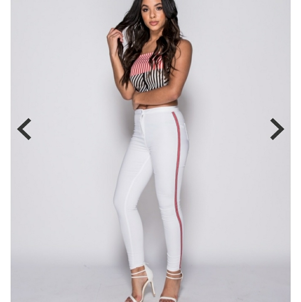 Sz.6 left!! NWT high waisted white jeggings - Picture 2 of 4